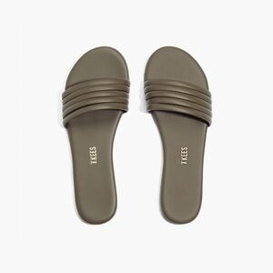 TKEES Women's Serena Slide Sandals in olive